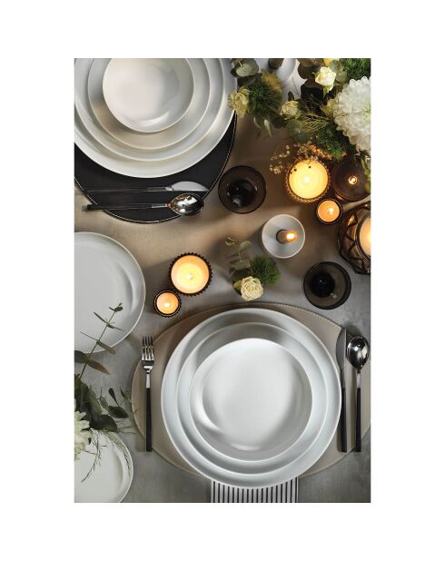 Service de table en Porcelaine blanc - 18 pièces