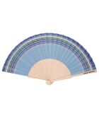 Éventail Cap Ferret bleu - 23 cm