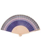 Éventail Hendaye multicolore - 23 cm