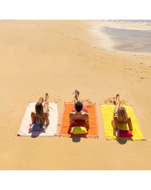 Coussin de plage Barthelemy jaune - 26x40 cm