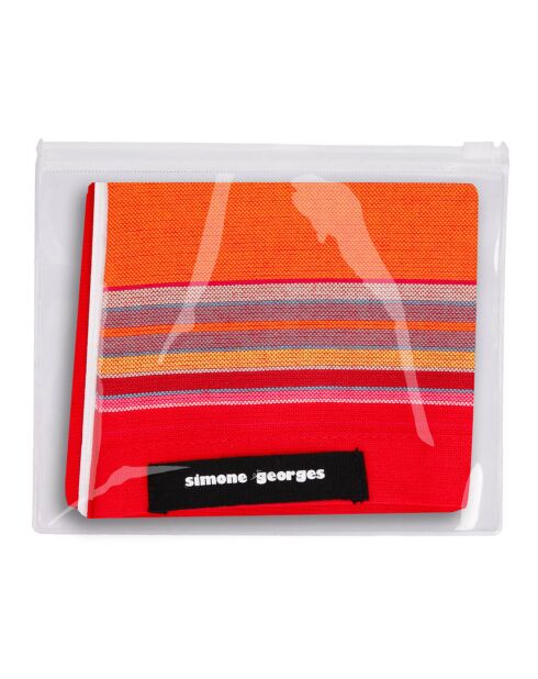 Coussin de plage Carbet rouge - 26x40 cm