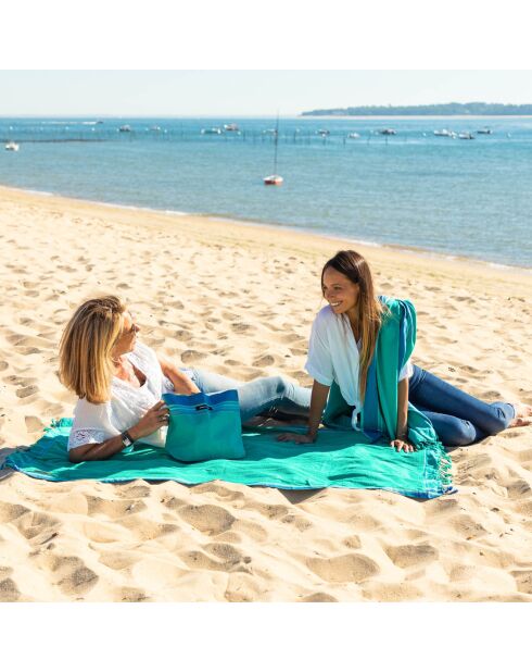 Petit sac de plage Martin vert - 28x38x10 cm
