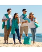 Petit sac de plage Martin vert - 28x38x10 cm