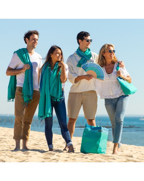 Petit sac de plage Martin vert - 28x38x10 cm