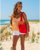 Petit sac de plage Carbet rouge - 28x38x10 cm