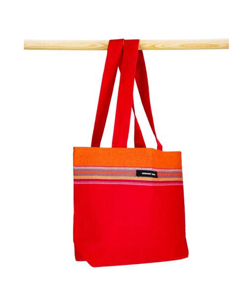 Petit sac de plage Carbet rouge - 28x38x10 cm