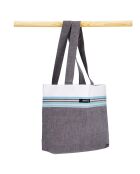 Petit sac de plage Diamant gris - 28x38x10 cm