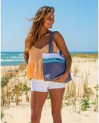 Petit sac de plage Diamant gris - 28x38x10 cm