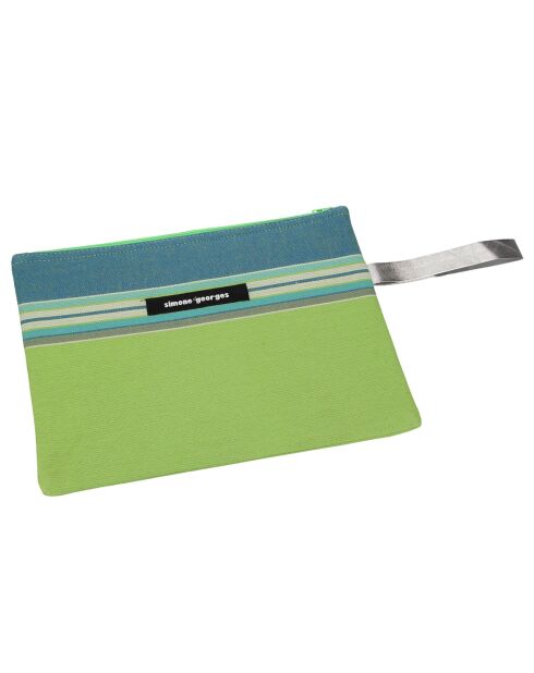 Pochette de plage Ile de Ré verte - 20x28 cm