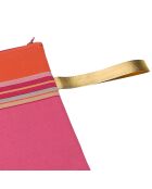 Pochette de plage Diani rose - 20x28 cm