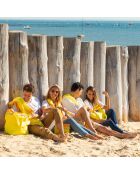 Sac de plage Barthelemy jaune - 44x54x22 cm