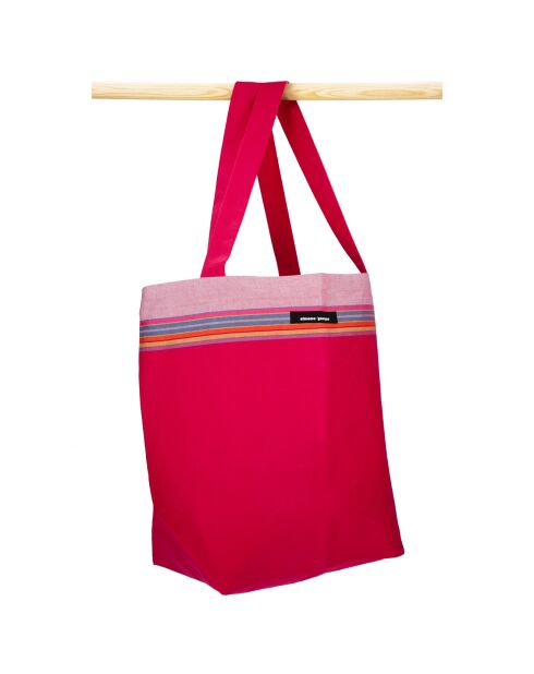 Sac de plage Philippine rose - 44x54x22 cm
