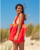 Sac de plage Carbet rouge - 44x54x22 cm