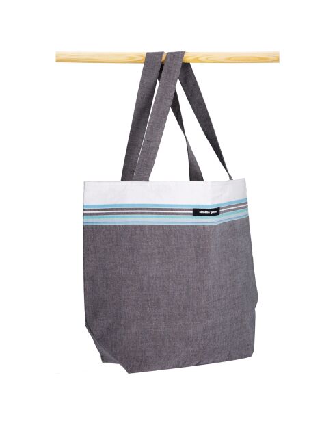 Sac de plage Diamant gris - 44x54x22 cm