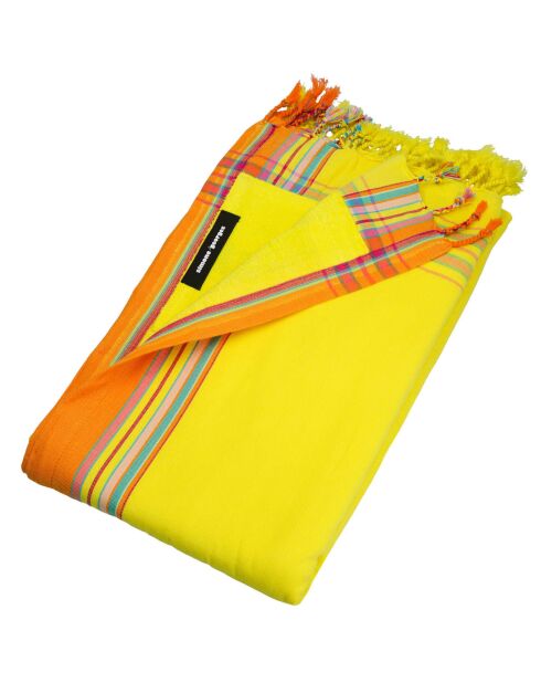Serviette Kikoy Barthelemy jaune - 165x95 cm