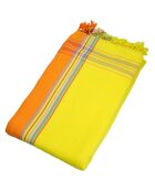 Serviette Kikoy Barthelemy jaune - 165x95 cm