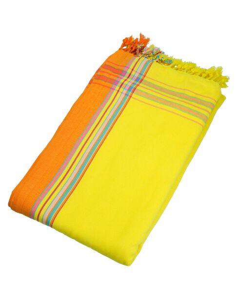Serviette Kikoy Barthelemy jaune - 165x95 cm