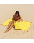 Serviette Kikoy Barthelemy jaune - 165x95 cm