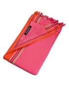Serviette Kikoy Diani rose - 165x95 cm