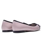 Ballerinas Claude aus Leder in Nude/Schwarz - 10 cm Absatz