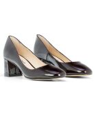 Bordeauxrote Pumps Caroline aus Lackleder