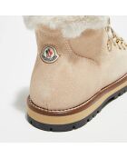 Bottes fourées en Cuir Blanchette roses