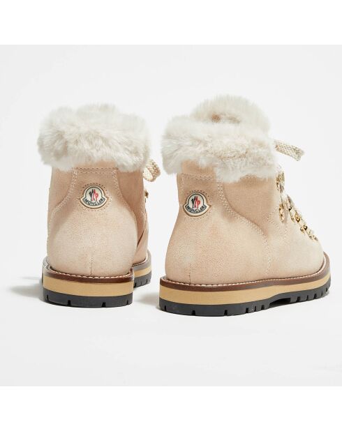 Bottes fourées en Cuir Blanchette roses