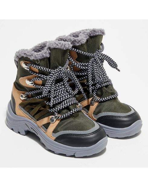 Boots fourrées kaki