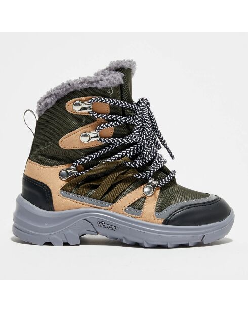 Boots fourrées kaki