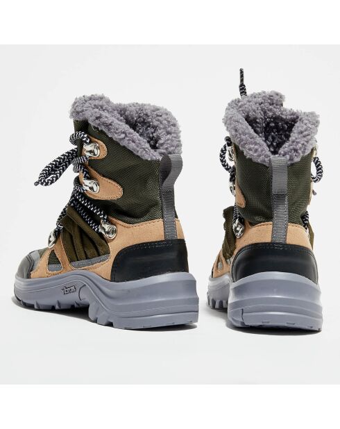 Boots fourrées kaki