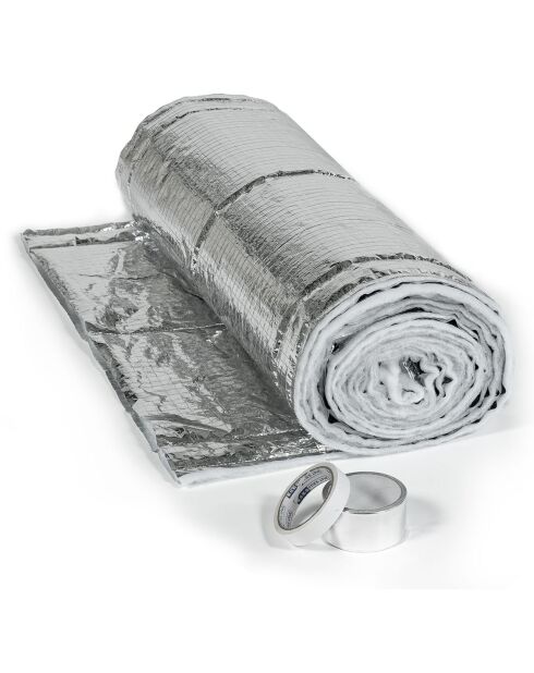 Kit isolation porte de garage gris - 7.6x0.75 m