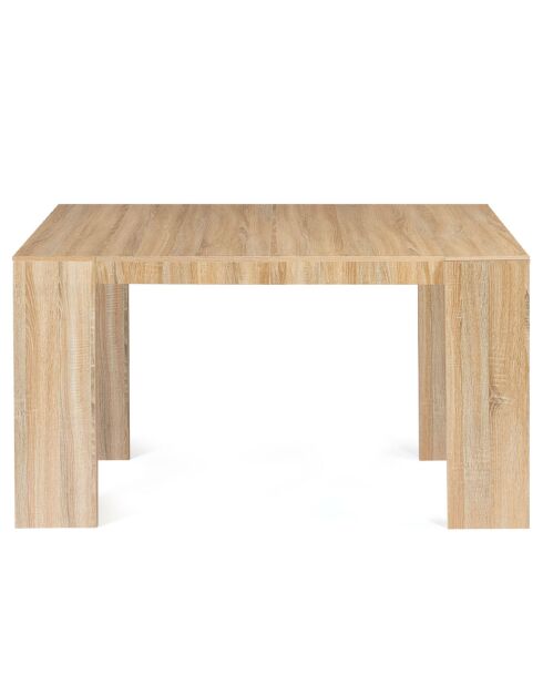 Table extensible nora marron - 140x90x75 cm