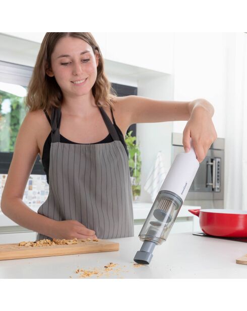 Aspirateur à main rechargeable Hancuum blanc/gris - 70W