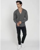 Cardigan Charlotte en Cachemire & Soie loup