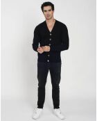 Cardigan Charlotte en Cachemire & Soie noir