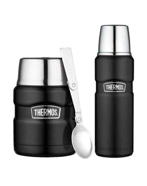 Mug & Porte-aliments isothermes King noir