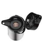 Pichet pompe isotherme & 2 Tasses à café double paroi gris - 2.2 L
