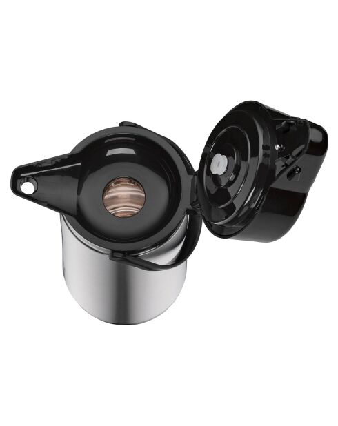 Pichet pompe isotherme & 2 Tasses à café double paroi gris - 2.2 L