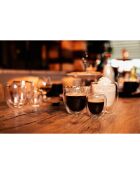 Pichet pompe isotherme & 2 Tasses à café double paroi gris - 2.2 L