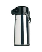Pichet pompe isotherme & 2 Tasses à café double paroi gris - 1.9 L