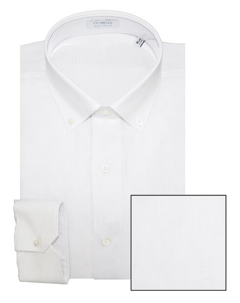 Chemise tissée Félix en 100% Lin blanche