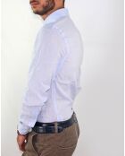 Chemise tissée Félix en 100% Lin bleu ciel