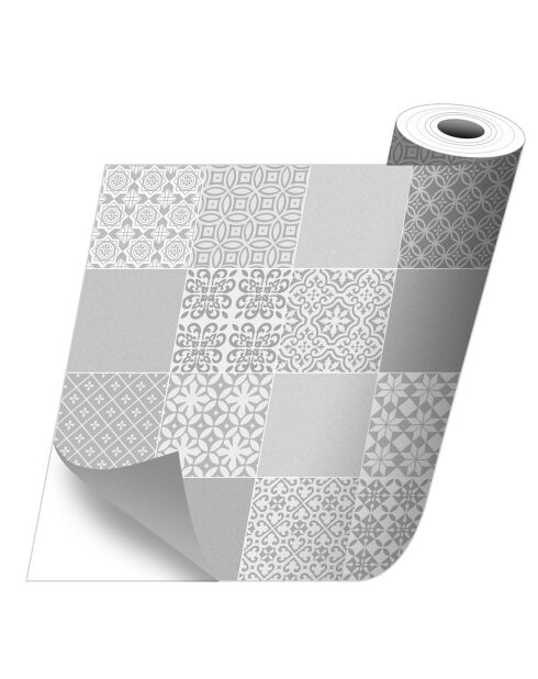 Stickers en rouleau Rossana grey multicolore - 50x100 cm