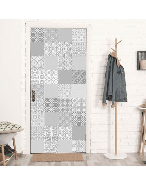 Stickers en rouleau Rossana grey multicolore - 50x100 cm
