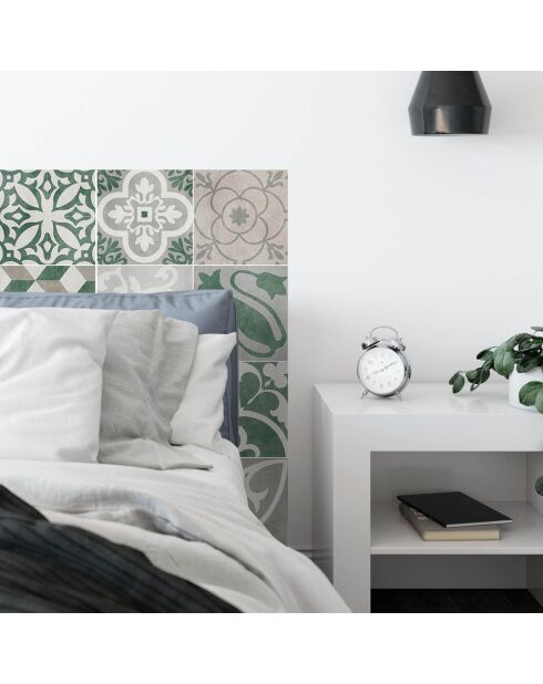 Stickers en rouleau Antique verde multicolore - 50x100 cm