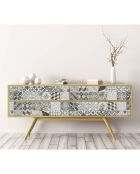 Stickers en rouleau Antique gris multicolore - 50x100 cm