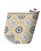 Stickers en rouleau Aristocracy yellow multicolore - 50x100 cm
