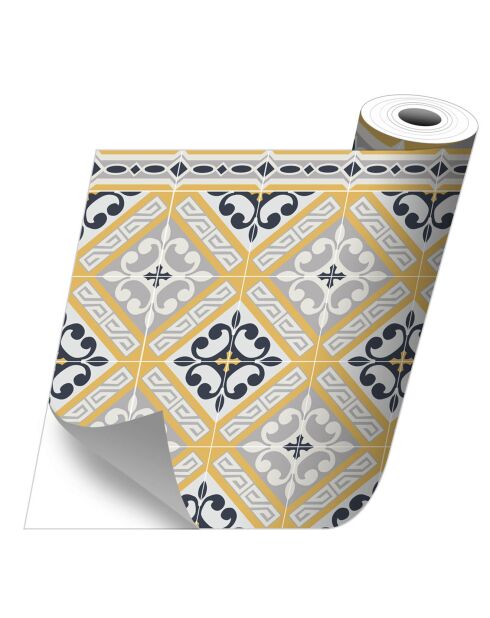 Stickers en rouleau Aristocracy yellow multicolore - 50x100 cm