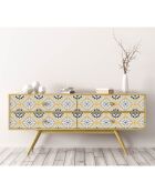 Stickers en rouleau Aristocracy yellow multicolore - 50x100 cm