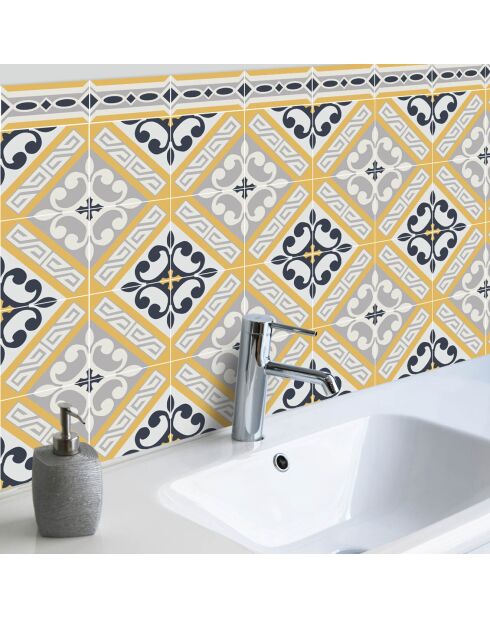 Stickers en rouleau Aristocracy yellow multicolore - 50x100 cm